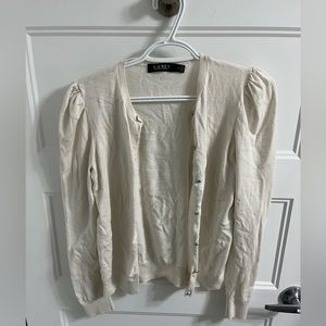 Amazing condition white Ralph Lauren cardigan!